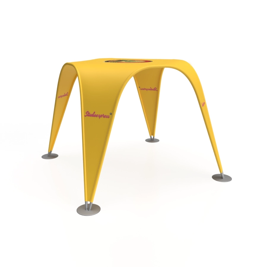 Namiot eventowy Kermits Place 3x3m z nadrukiem – widok bez ścian