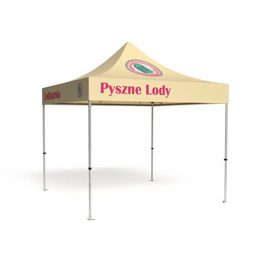 Namiot Reklamowy Lodziarnia - 3x3 m z Nadrukiem