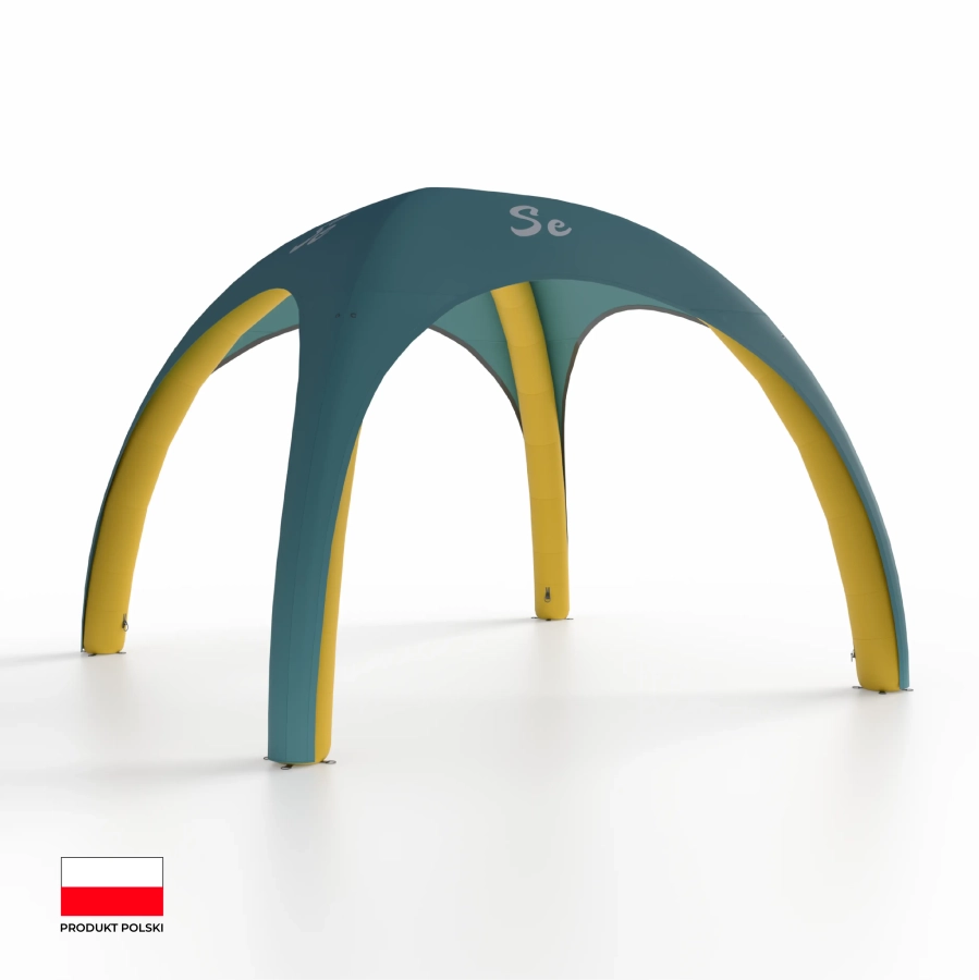 Namiot Dmuchany Stałociśnieniowy z Nadrukiem 5x5m - Igloo PREMIUM 