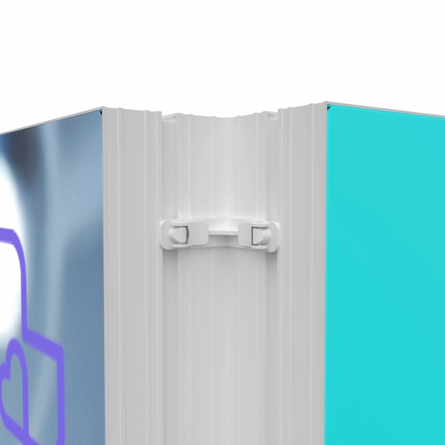 connector in a trade show booth