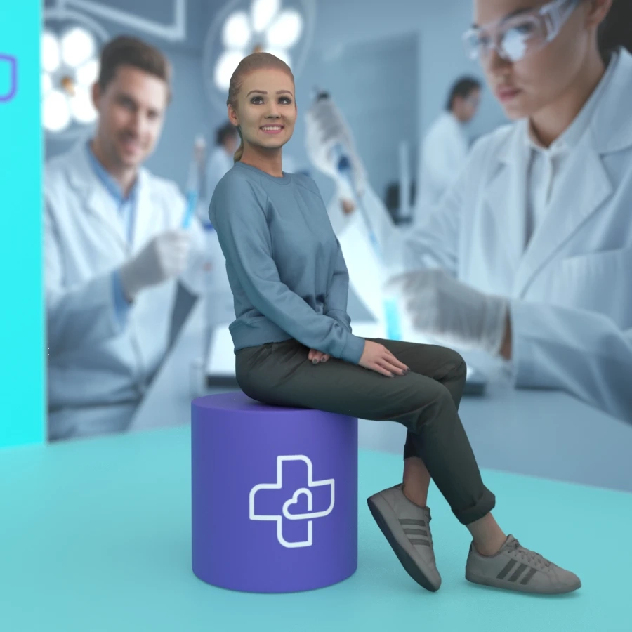 modular trade show booth for presentation of products