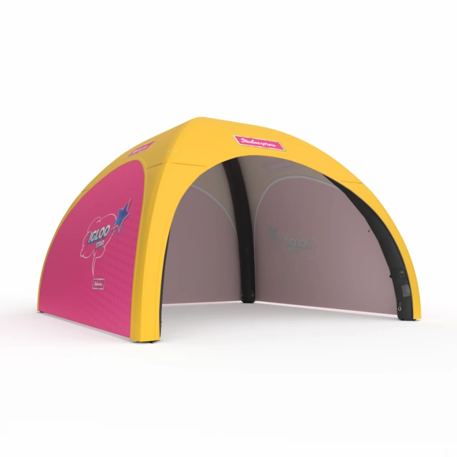 Namiot stałociśnieniowy Igloo Star 6x6 na power bank z trzema ścianami