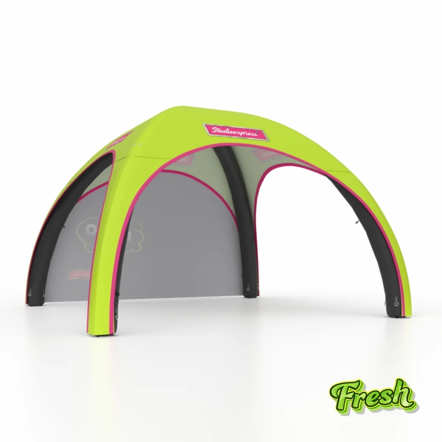 namiot reklamowy dmuchany z jedną ścianą igloo fresh 3x3