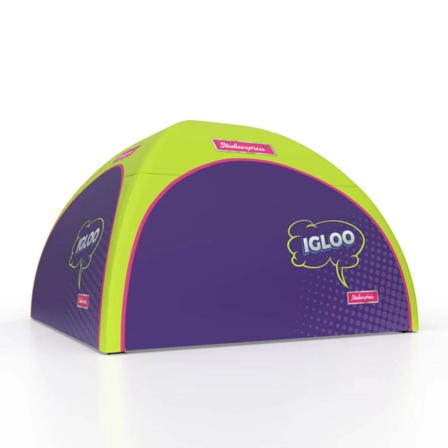 namiot dmuchany reklamowy igloo z czterema ścianami