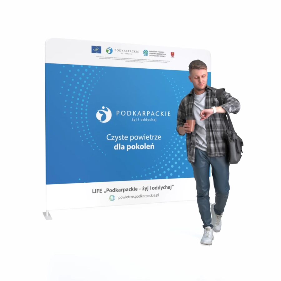 Ścianka Reklamowa Edelweiss Life 240x230 cm z Herbem Gminy