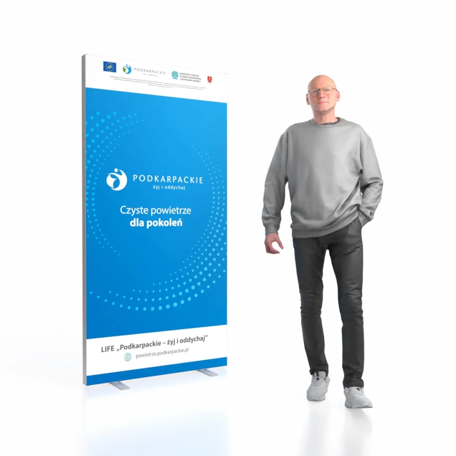 Kaseton Reklamowy Podświetlany Magentic Life z Herbem Gminy 
