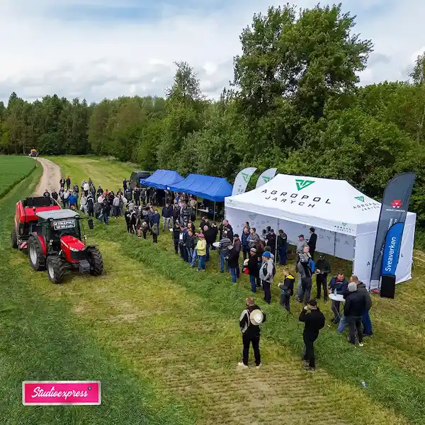 namito 3x6 z nadrukiem dla grupy agro andrych jaruch na event 