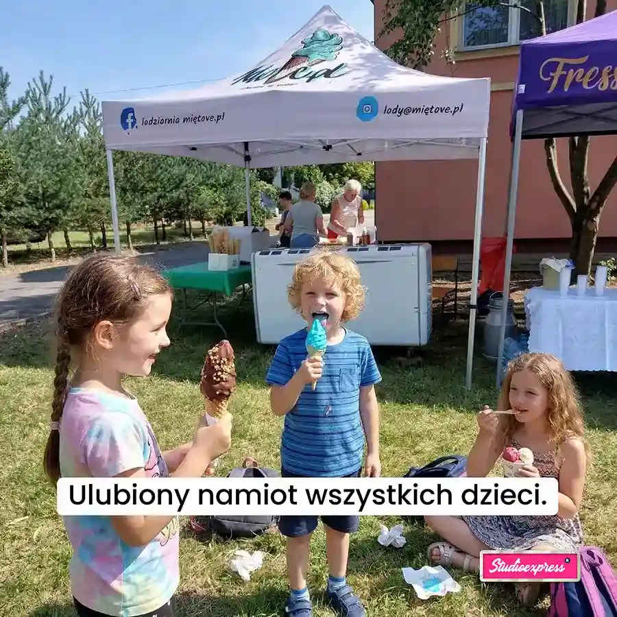 Namiot stelażowy reklamowy